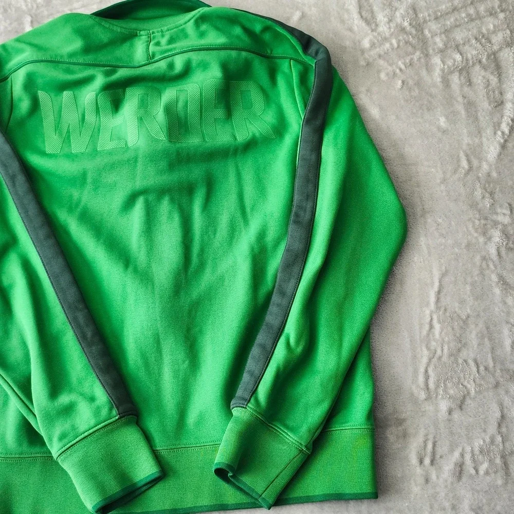 NIKE WERDER BREMEN FOOTBALL SOCCER JACKET GREEN‎ SIZE M BOYS BUNDESLIGA